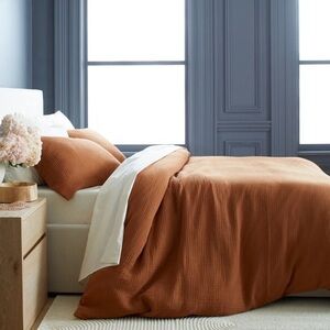 Quince Organic Cotton Airy Gauze Duvet Cover Set! Full  Queen (131)